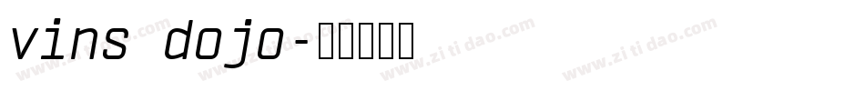vins dojo字体转换